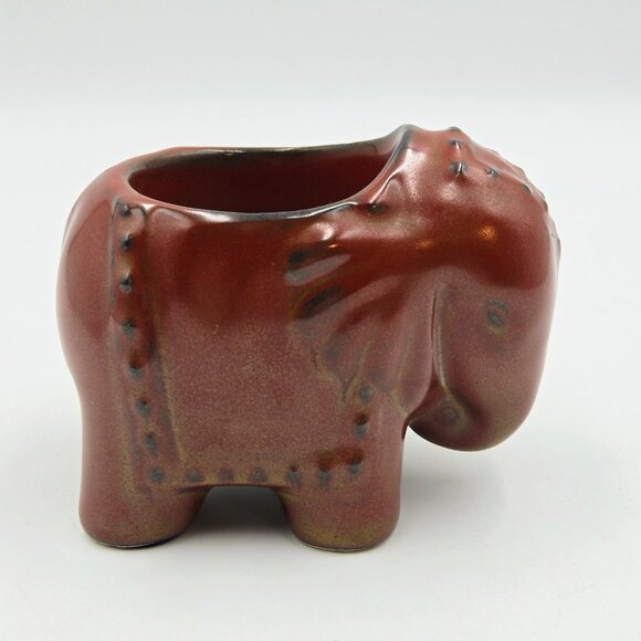 PartyLite Elephant Tealight Candle Holders Brown Boho Home Décor Ceramic Read - Picture 4 of 15